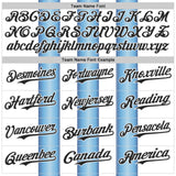 Custom White Black-Light Blue Gradient Vertical Stripe Argentina Style Authentic Baseball Jersey