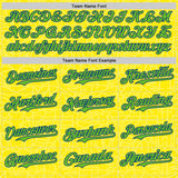 Custom Light Yellow Aurora Green-Royal Brazil Style Authentic Baseball Jersey