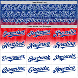 Custom Royal Red-White Colombia Style Authentic Baseball Jersey