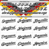 Custom White Black Red-Yellow Germany Style Authentic Baseball Jersey