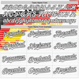 Custom White Red Yellow-Black Germany Style Authentic Baseball Jersey