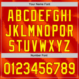 Custom Red-Light Yellow Spain Style Authentic Baseball Jersey