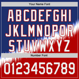 Custom Royal White-Red USA Style Authentic Baseball Jersey