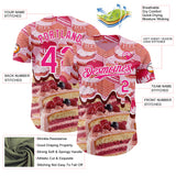 Custom Pink-White Ice Cream Cake Foodie Dessert Authentic Baseball Jersey