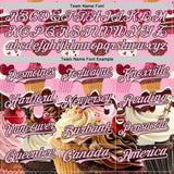 Custom Light Pink-Black Ice Cream Cake Foodie Dessert Authentic Baseball Jersey