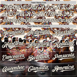 Custom Cream-Black Ice Cream Donut  Foodie Dessert Authentic Baseball Jersey