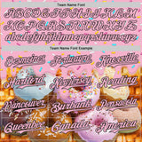 Custom Light Pink-Black Ice Cream Donut  Foodie Dessert Authentic Baseball Jersey