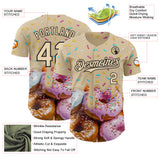 Custom City Cream-Black Ice Cream Donut  Foodie Dessert Authentic Baseball Jersey
