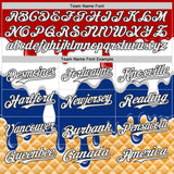 Custom Red White-Black Ice Cream Waffle Foodie Dessert Authentic Baseball Jersey