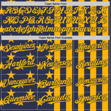 Custom Navy-Gold USA Flag Patriotic Split Stars and Stripes Authentic Baseball Jersey
