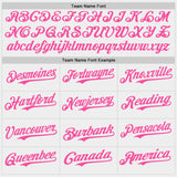 Custom White-Pink Two Tone USA Flag Sleeves Stars and Stripes Authentic Baseball Jersey