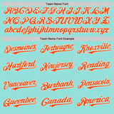 Custom Ice Blue Orange-White Ice Cream Waffle Foodie Dessert Authentic Baseball Jersey