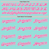 Custom Ice Blue Pink-White Ice Cream Waffle Foodie Dessert Authentic Baseball Jersey