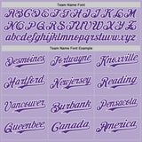 Custom Light Purple Purple-White Ice Cream Waffle Foodie Dessert Authentic Baseball Jersey