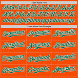 Custom Orange Kelly Green-White Ice Cream Waffle Foodie Dessert Authentic Baseball Jersey