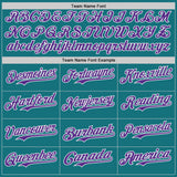 Custom Teal Purple-White Ice Cream Waffle Foodie Dessert Authentic Baseball Jersey