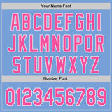 Custom Light Blue Pink-White Ice Cream Waffle Foodie Dessert Authentic Baseball Jersey