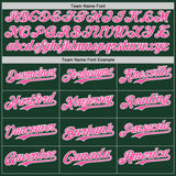 Custom Green Pink-White Ice Cream Waffle Foodie Dessert Authentic Baseball Jersey