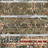 Custom Camo Vintage USA Flag Cream-Olive Authentic Woodland Camouflage Salute To Service 7V7 Flag Football Jersey