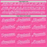 Custom Pink-White Fluid Wave Psychedelic Swirl Authentic Baseball Jersey