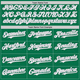 Custom Kelly Green White-Gray Fluid Wave Splatter Gradient Authentic Baseball Jersey