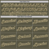 Custom Olive-Cream Camo Two Tone Performance T-Shirt