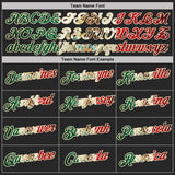 Custom Black Vintage Mexican Flag-Cream Camo Two Tone Performance T-Shirt