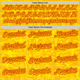 Custom Gold Light Yellow-Red Geometric Cyber Starburst Authentic Baseball Jersey