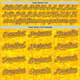 Custom Gold Light Yellow-Purple Geometric Cyber Starburst Authentic Baseball Jersey