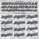 Custom White Black-Gray Geometric Cyber Starburst Authentic Baseball Jersey