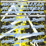 Custom Black White Light Yellow-Light Blue Geometric Shards Dot Grid Authentic Baseball Jersey
