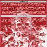 Custom Red-White Flames Skull Smoke Authentic Baseball Jersey
