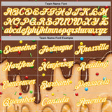 Custom Brown Cream-Gold Ice Cream Waffle Foodie Dessert Performance T-Shirt