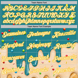 Custom Teal Cream-Gold Ice Cream Waffle Foodie Dessert Performance T-Shirt