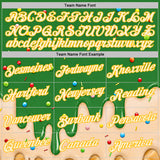 Custom Grass Green Cream-Gold Ice Cream Waffle Foodie Dessert Performance T-Shirt