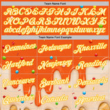 Custom Orange Cream-Gold Ice Cream Waffle Foodie Dessert Performance T-Shirt