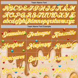Custom Chocolate Brown Cream-Gold Ice Cream Waffle Foodie Dessert Performance T-Shirt