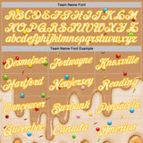 Custom Tan Cream-Gold Ice Cream Waffle Foodie Dessert Performance T-Shirt