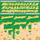 Custom Light Kelly Green Cream-Gold Ice Cream Waffle Foodie Dessert Performance T-Shirt