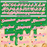 Custom Light Kelly Green Cream-Pink Ice Cream Waffle Foodie Dessert Performance T-Shirt