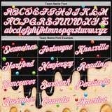 Custom Black Cream-Pink Ice Cream Waffle Foodie Dessert Performance T-Shirt