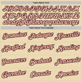 Custom Cream Black-Maroon Geometric V-Lines Color Block Performance T-Shirt