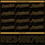 Custom Black Old Gold 3D American Flag Skull Patriotic Authentic Baseball Jersey