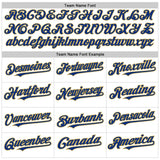 Custom White Royal-Old Gold Line Authentic Baseball Jersey
