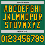 Custom Kelly Green Gold-Black Line Authentic Baseball Jersey