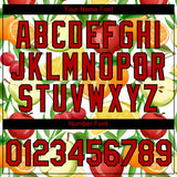 Custom White Red-Black 3D Pattern Design Summer Holiday Fruit Performance T-Shirt