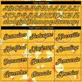 Custom Yellow Black 3D Pattern Design Summer Holiday Fruit Performance T-Shirt