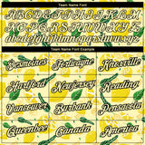 Custom Yellow Black 3D Pattern Design Summer Holiday Flower And Fruit Performance T-Shirt