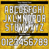 Custom Yellow White-Black 3D Pattern Design Religion Jesus Christ Authentic Baseball Jersey