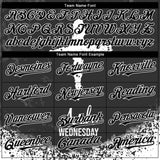 Custom Black White-Gray 3D Pattern Design Religion Cross Jesus Christ Ash Wednesday Authentic Baseball Jersey